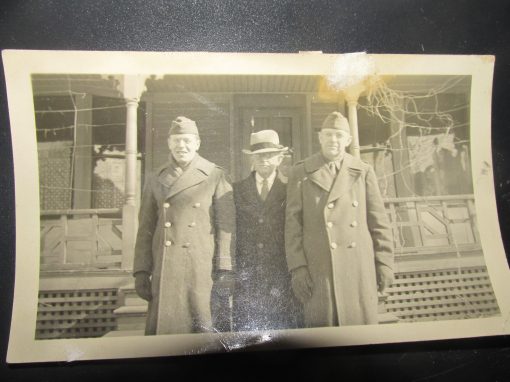 My Dad on the left My Grandfather in the middle and my Uncle Roger on the right 1943 
